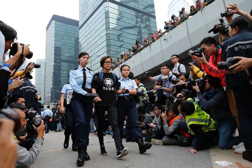 Denise Ho was arrested by Hong Kong police.