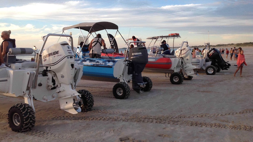 Sea and sand no worries for amphibious boaties