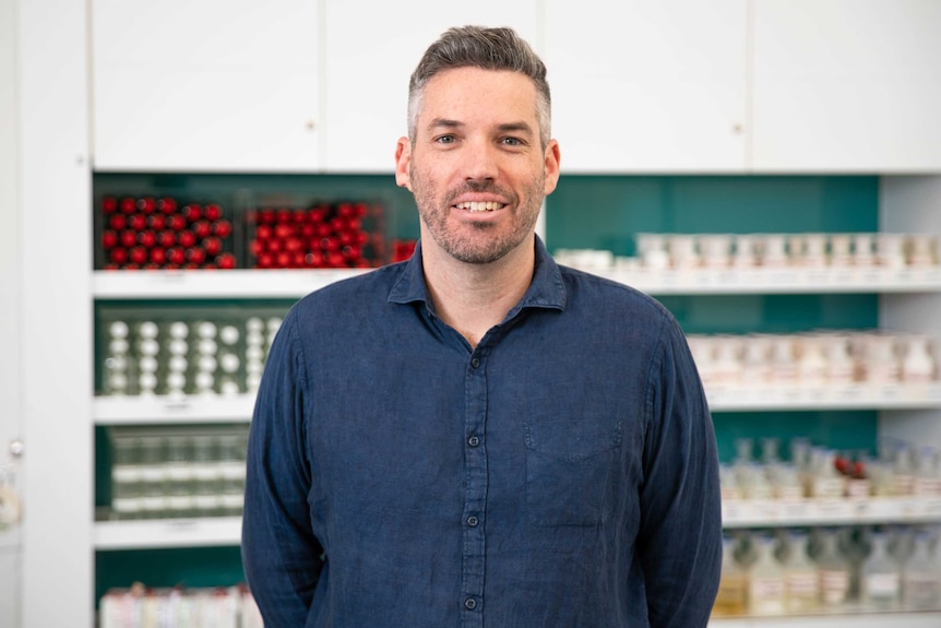 Associate Professor Ben Colagiuri is seen in a laboratory.