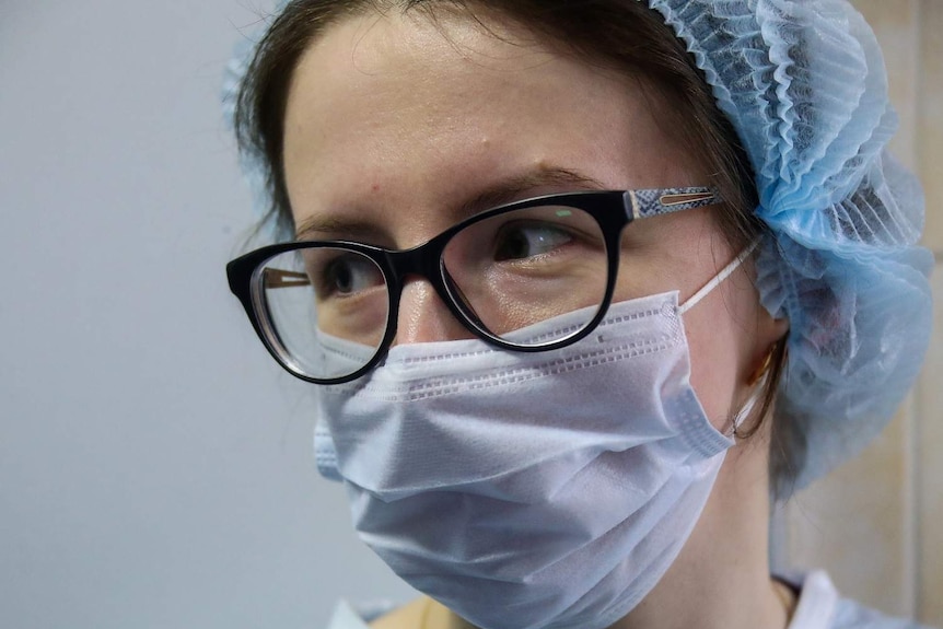 A medical worker at No6 Unit of Spasokukotsky Municipal Clinical HospitaL.