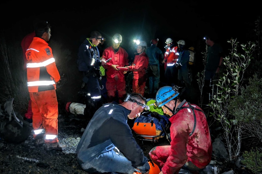 Cave rescue team