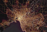 A heat map of Melbourne.