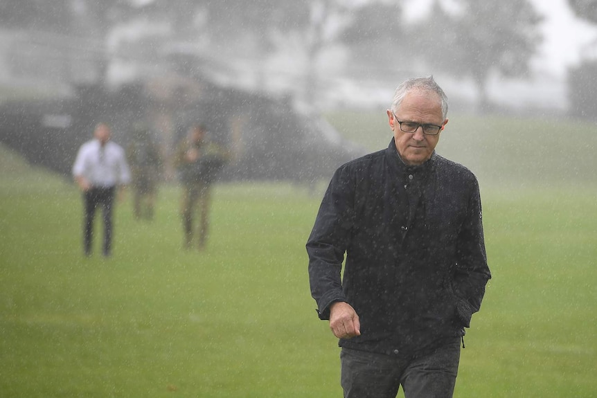 A man walks towards the camera