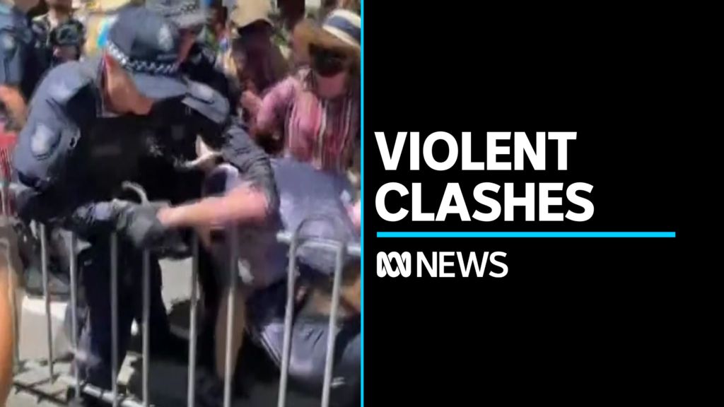 One arrested after violent clashes at Melbourne's pride march - ABC News