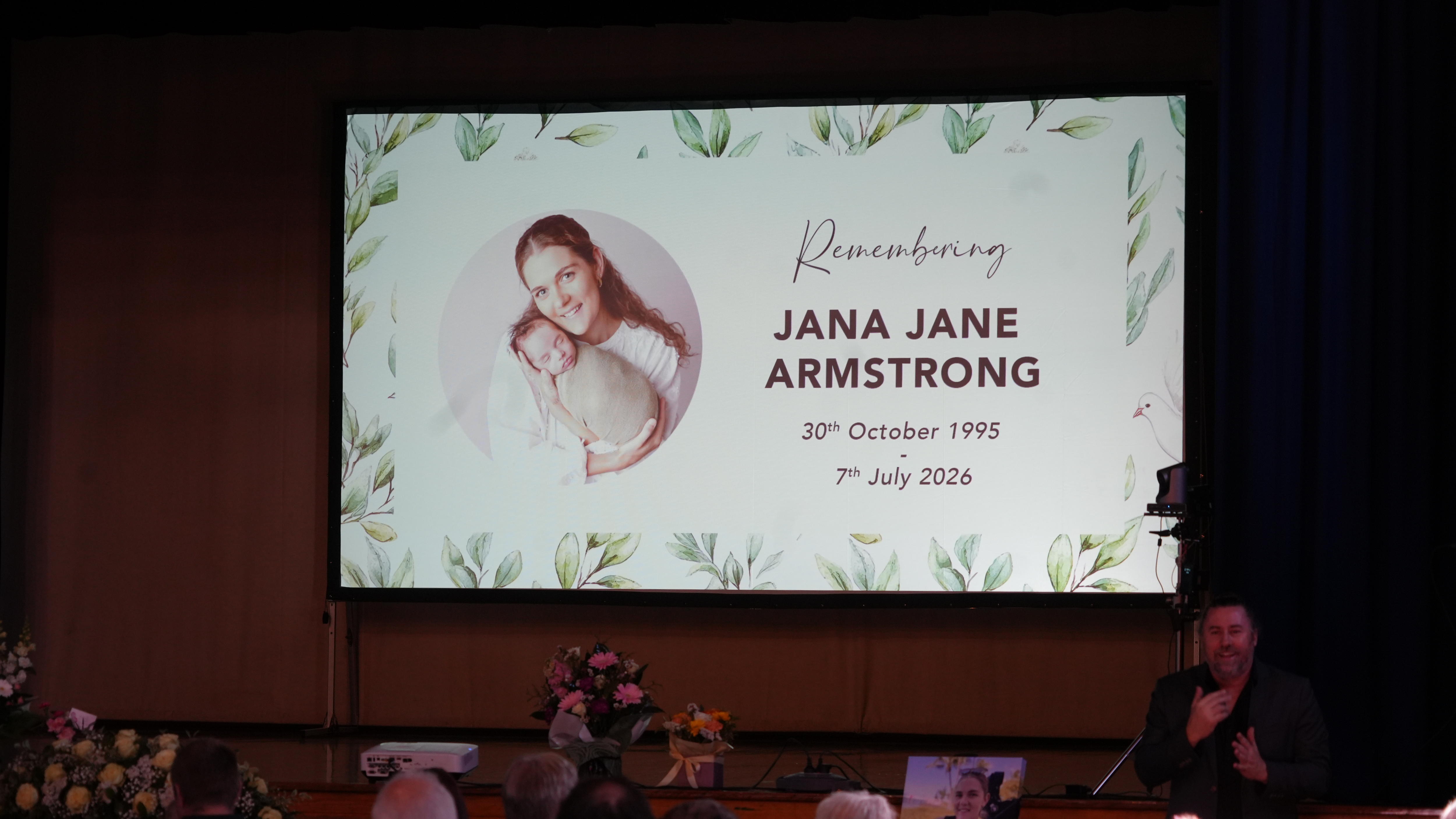 Jana Armstrong's family says her son will know 'just how special mum was'