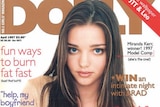 Supplied cover obtained, Wednesday, Feb. 8, 2012, of the first magazine cover to feature model Miranda Kerr in April, 1997
