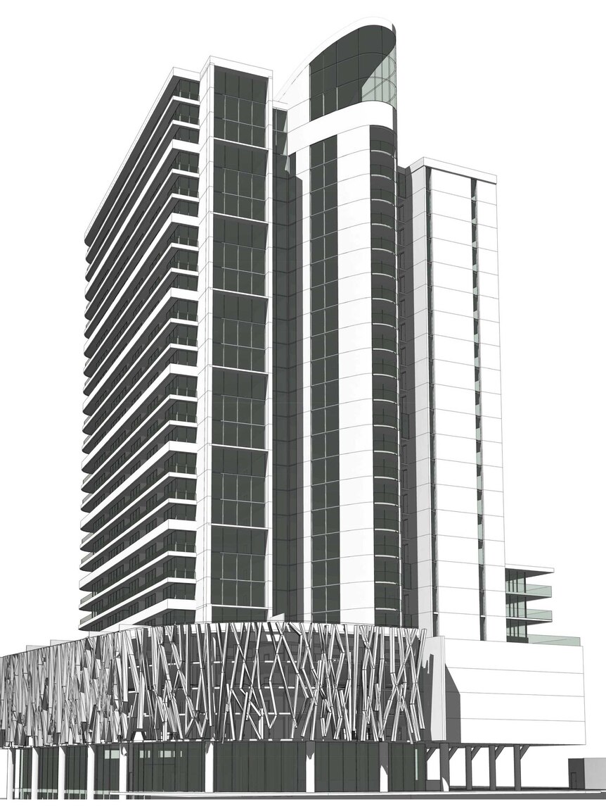 When completed the Belconnen tower is expected to be Canberra's tallest residential building.