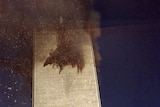 The north tower of the World Trade Centre in New York shortly after Flight 11 hit it on September 11, 2001.
