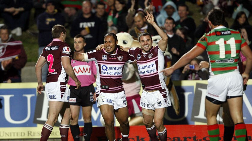 You beauty...Steve Matai scored two tries on his return from suspension.