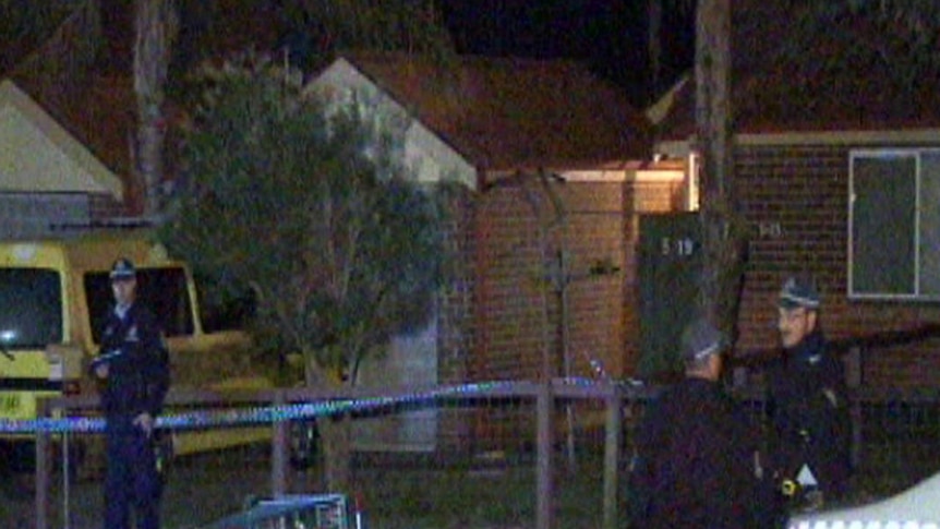 Police spent the night at the Doonside home where the man was stabbed to death.