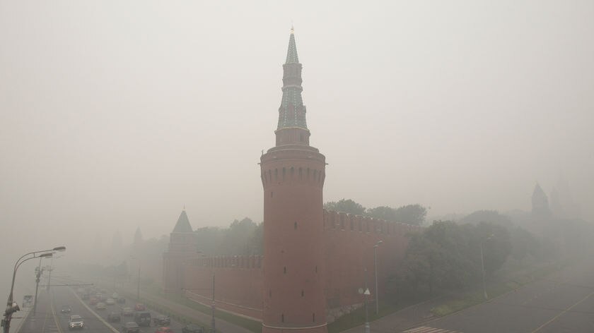 It's the first significant break from heavy smoke in Moscow in more than two weeks.