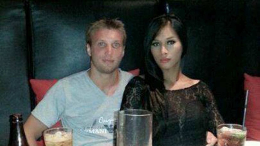 Marcus Volke and his partner Mayang Prasetyo.