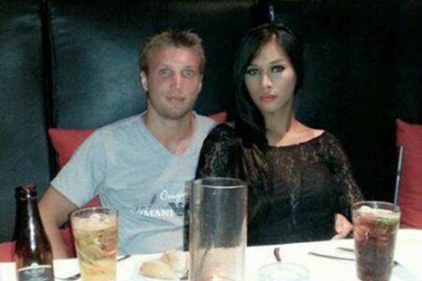 Marcus Volke and his partner Mayang Prasetyo.