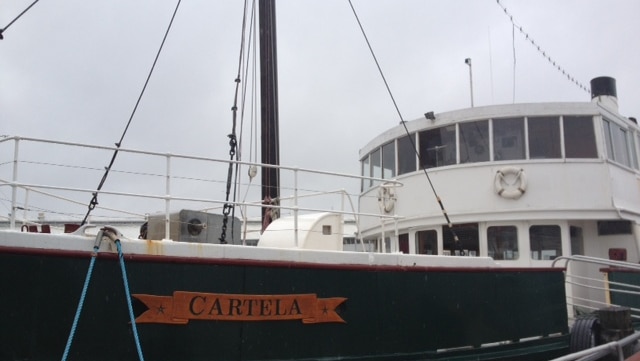 MV Cartela on Hobart's River Derwent.