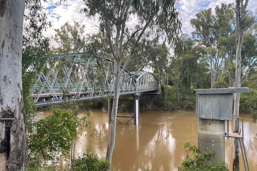 A bridge over a river