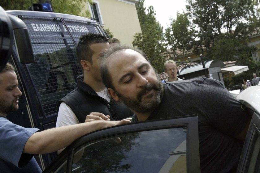 Tony Mokbel after an Athens court appearance