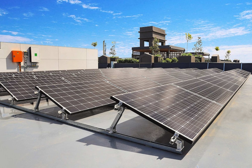 The Burcham solar panels