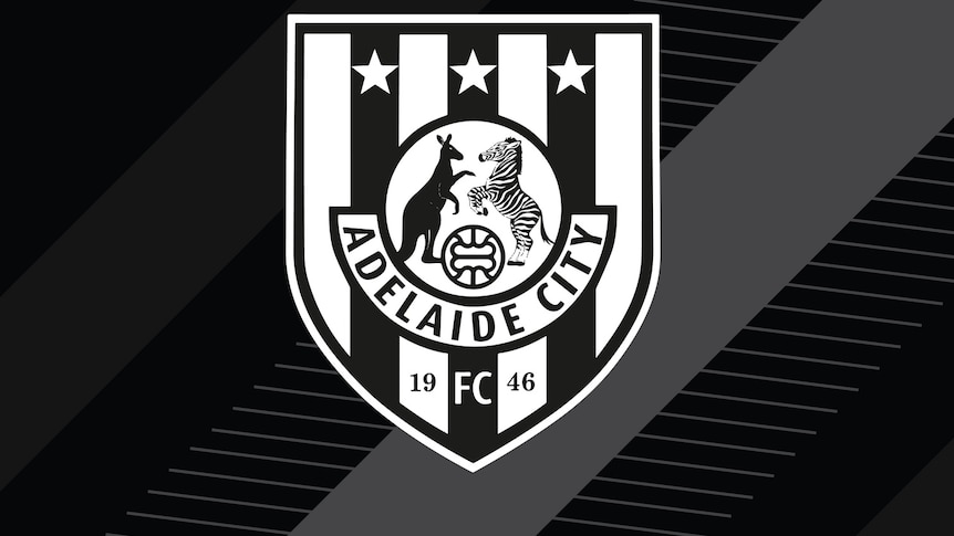 The logo of soccer club Adelaide City FC.