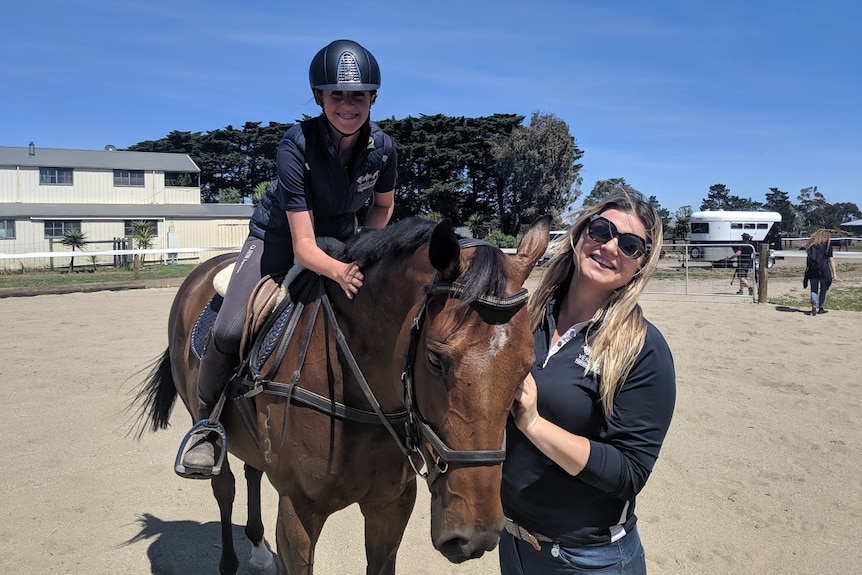 Jessica Schneider with student, Kiera