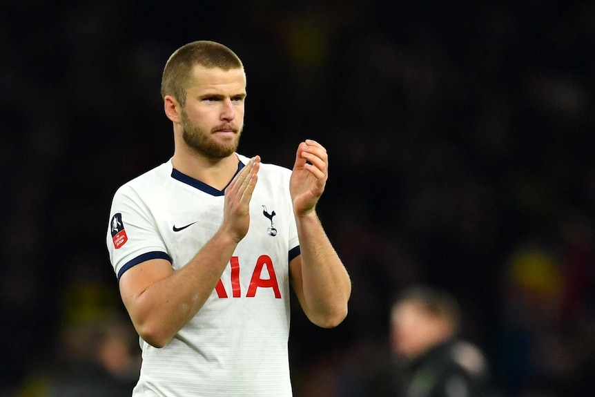Eric Dier claps after Tottenham Hotspur's loss to Norwich in the FA Cup fifth round