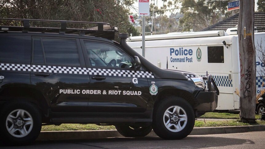 The scene in Toongabbie where one of the raids is taking place.