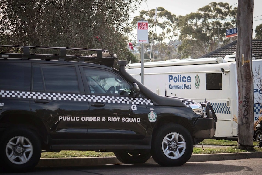 The scene in Toongabbie where one of the raids is taking place.