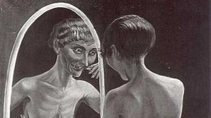 Otto Dix's 1922 painting 'Girl in front of the Mirror'