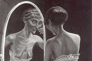 Otto Dix's 1922 painting 'Girl in front of the Mirror'