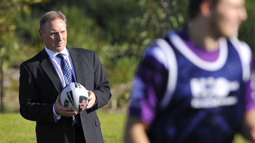 Strong foundations...Ron Gauci vowed to work hard to restore the slub's standing in the NRL.
