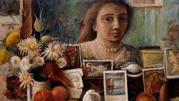 A photograph of Margaret Olley's 1948 painting Portrait in the Mirror. Olley died in Sydney on Tuesday July 26 2011, aged 88.