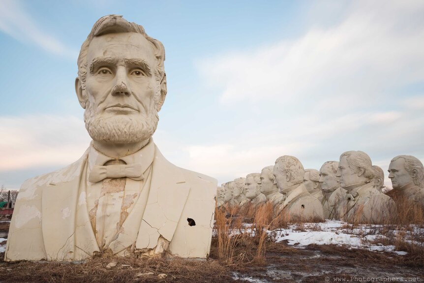 Presidential busts in Virginia