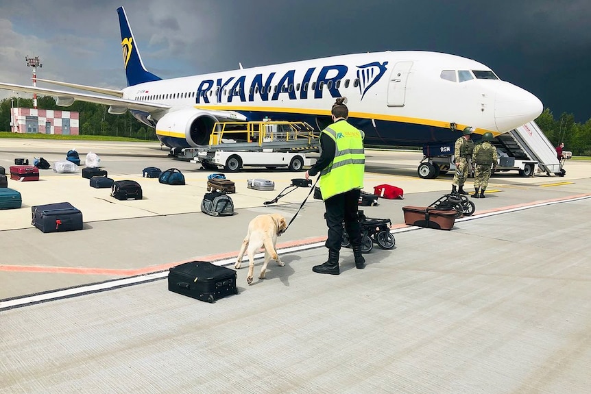 Ryanair flight searched by authorities