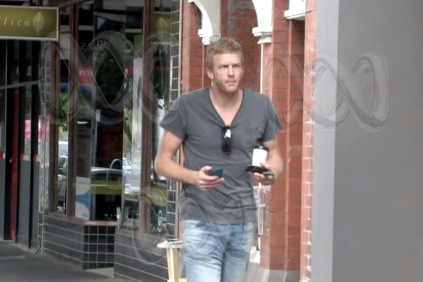 Dustin Fletcher arrives for a meeting on the CAS decision at the AFL Players Association.