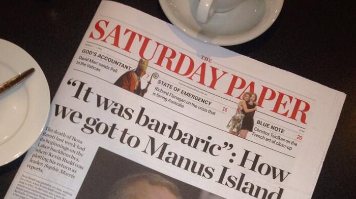 The first edition of The Saturday Paper
