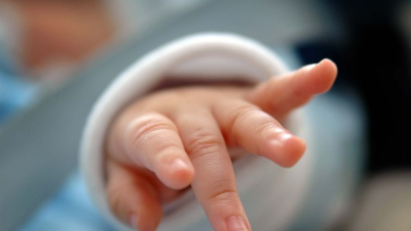 A baby's hand Feb 2007