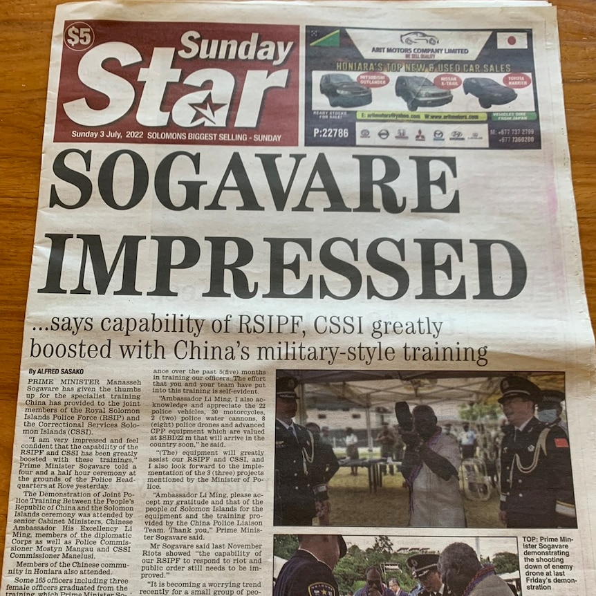 sogavare impressed