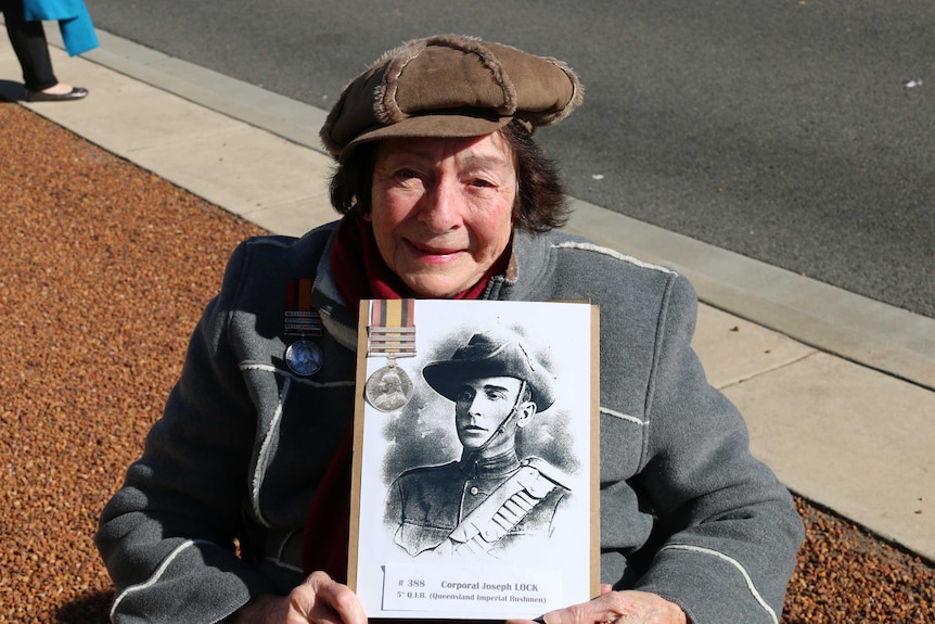 Portrait of Valma Hunter, first generation Boer War descendant of Corporal Joseph Lock, 5th QIB.