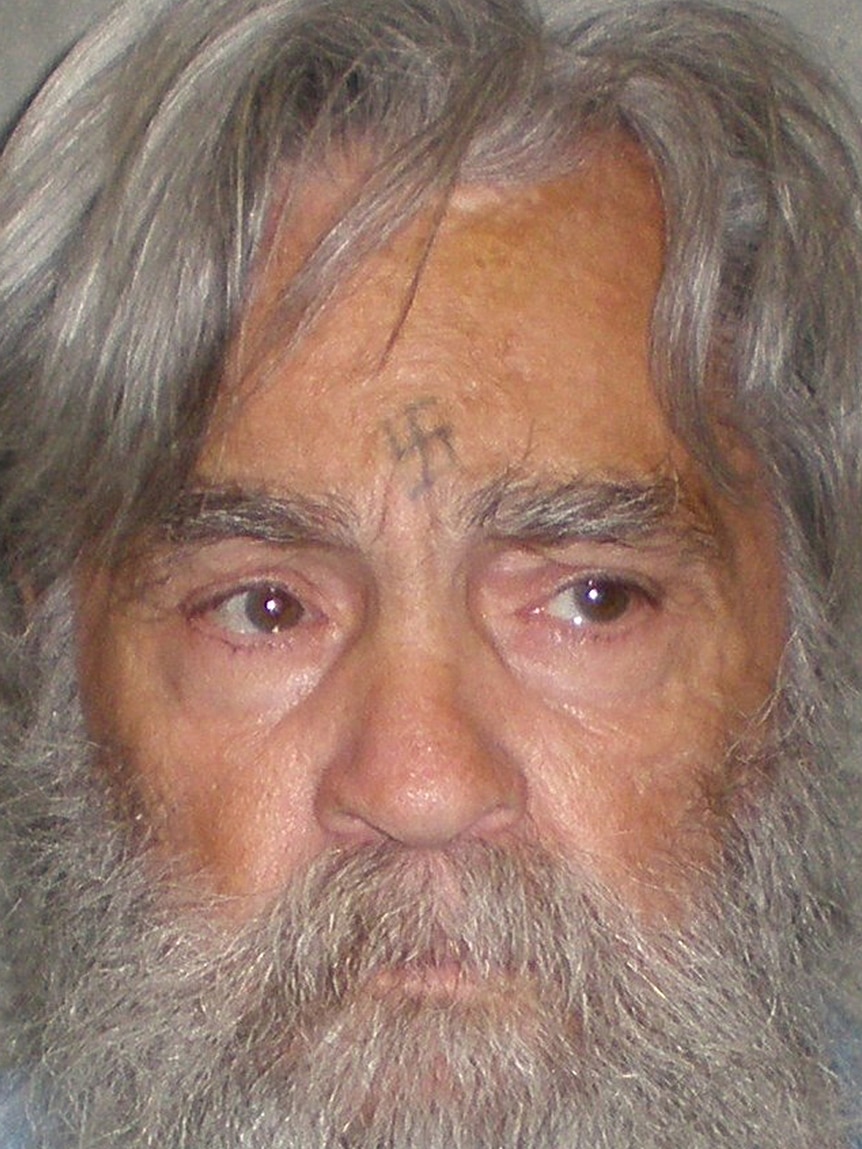 Convicted serial killer Charles Manson on June 16, 2011 at the California State Prison in California