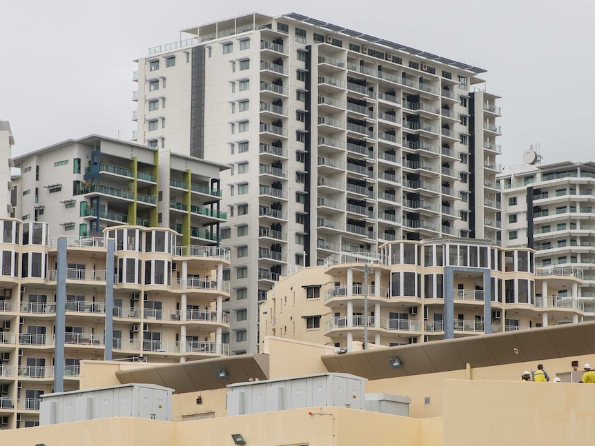 High rise apartments in Darwin.