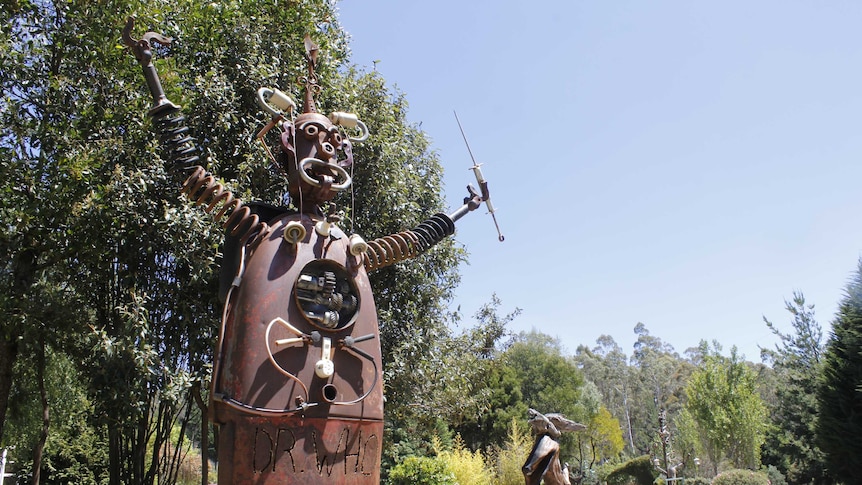 The 'Doctor Who' sculpture that is popular with passing traffic