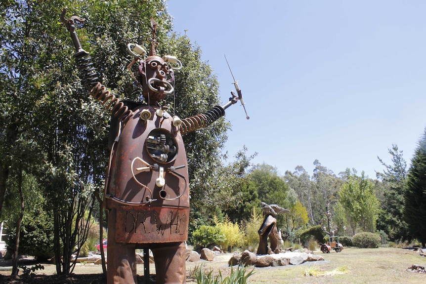 The 'Doctor Who' sculpture that is popular with passing traffic