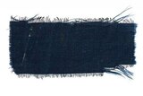 A rectangle of navy blue cotton.