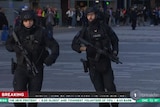 Police maintain a heavy presence in Auckland's CBD