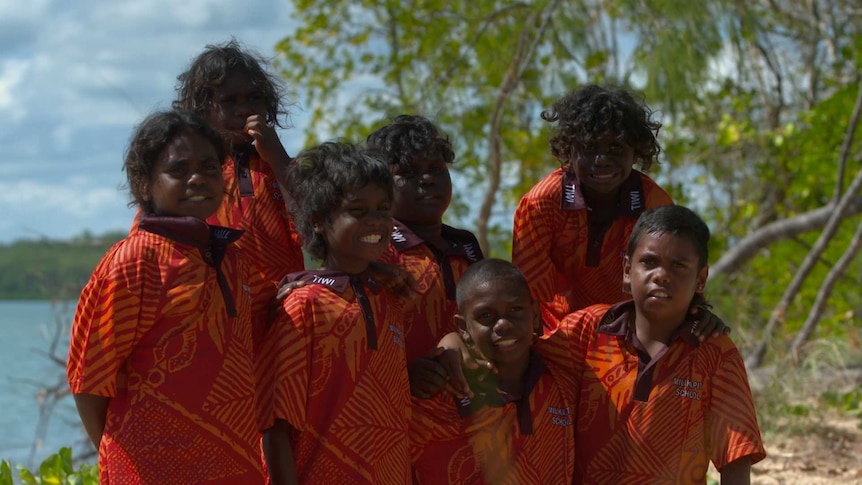 Photograph of children in Tiwi Islands