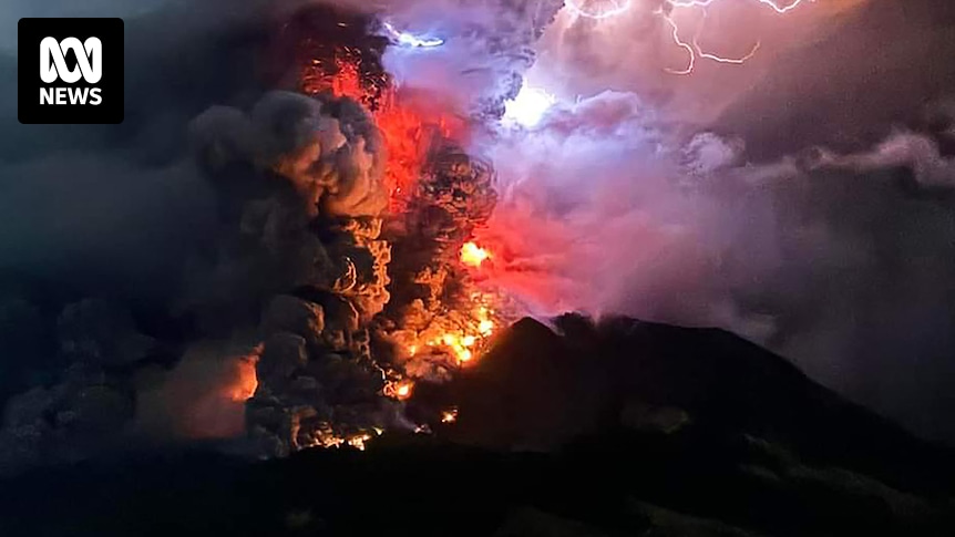 Tsunami alert after volcano in Indonesia erupts, thousands told to leave