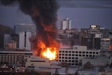 The Myer store fire started between the building's first and second floors.