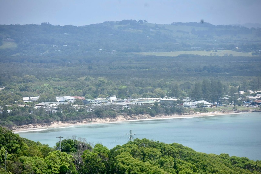 Una playa en Byron Bay.