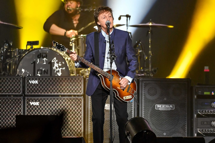 Paul McCartney performs on opening night of the One On One tour