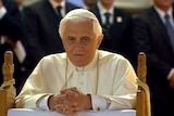 Pope Benedict XVI prays at the shrine of Mary MacKillop