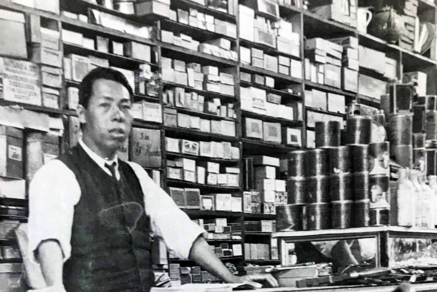 A store attendant named "Pickles" serves at Fong Lee & Co.